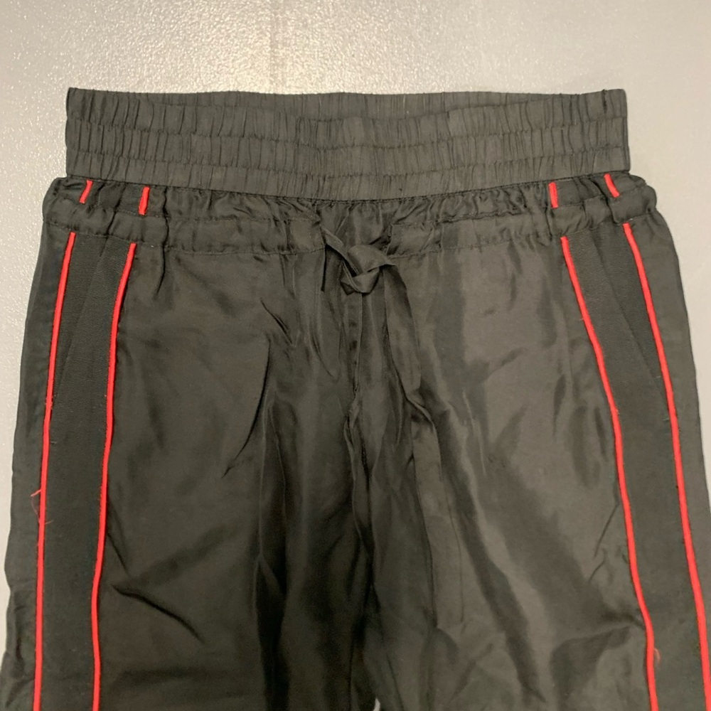 The Kooples Black Elastic Waist Track Pants